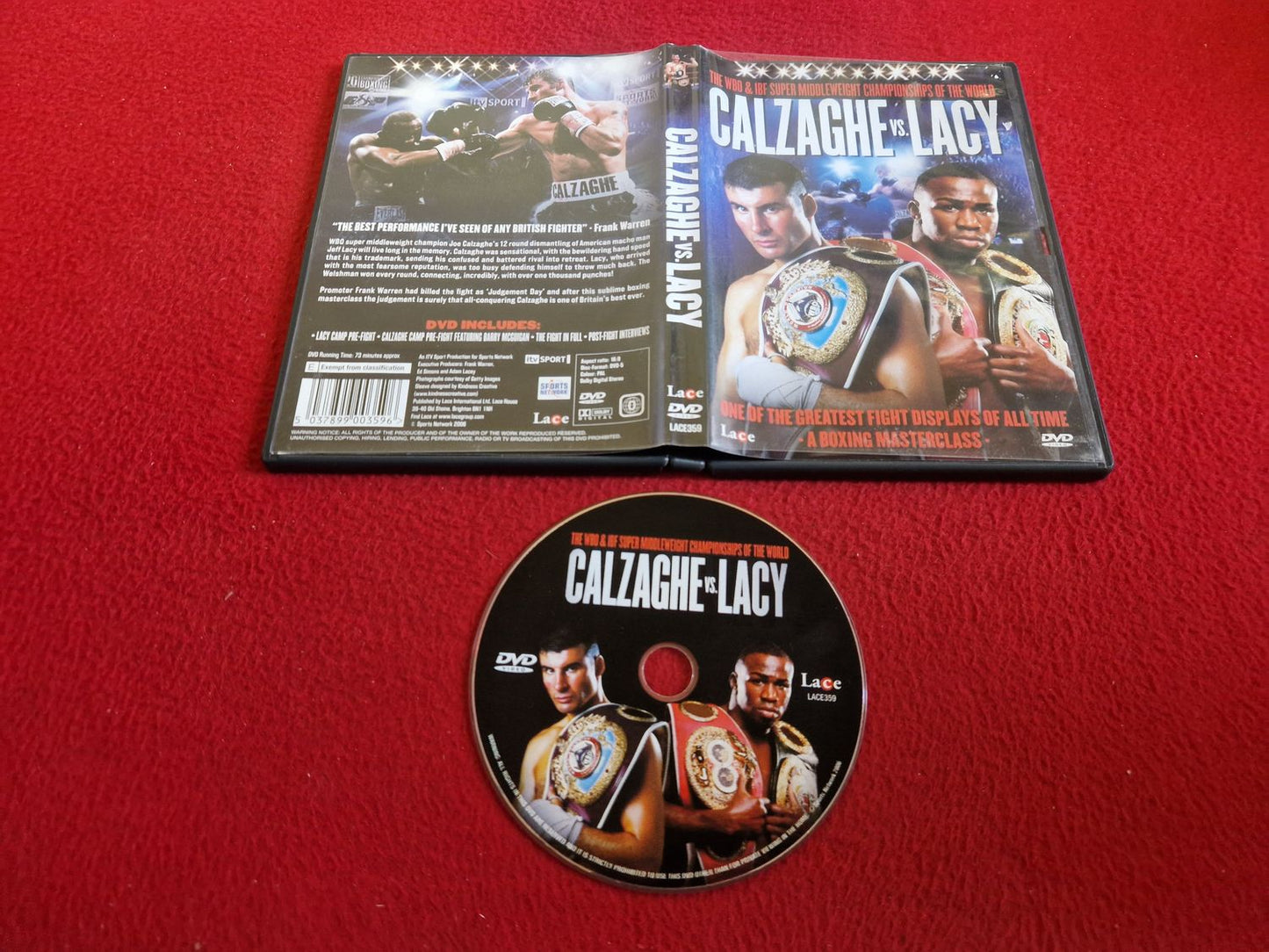 CALZAGHE VS LACY DVD