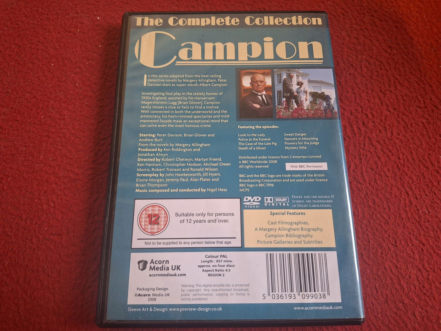 CAMPION THE COMPLETE COLLECTION - EVERY EPISODE BOX DVD
