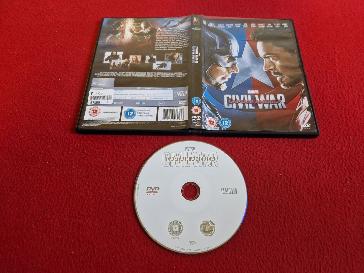CAPTAIN AMERICA: CIVIL WAR DVD
