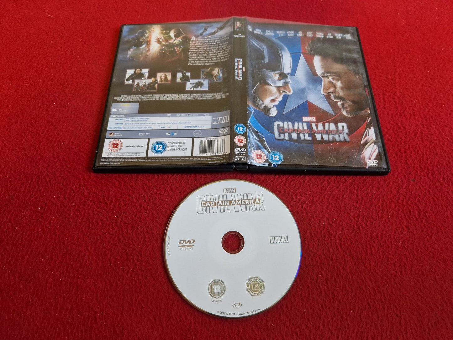 CAPTAIN AMERICA: CIVIL WAR DVD