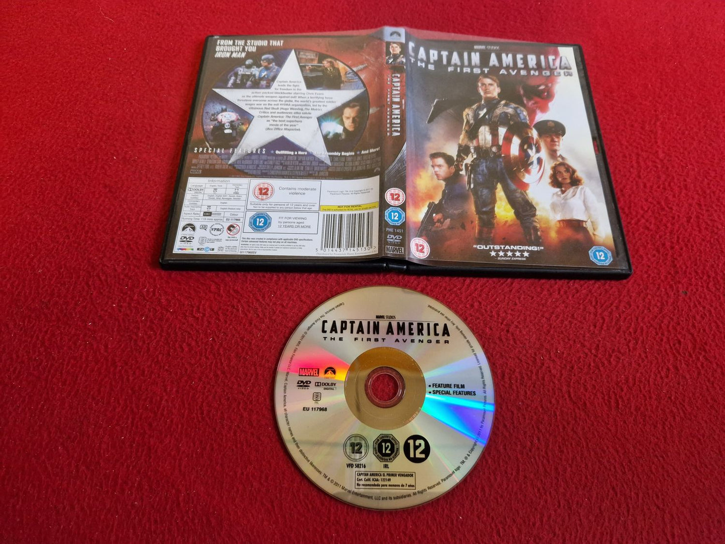 CAPTAIN AMERICA: THE FIRST AVENGER DVD