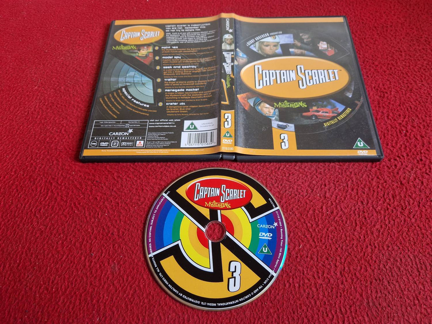 CAPTAIN SCARLET & THE MYSTERONS 3 DVD