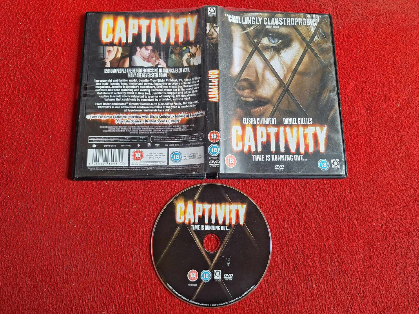 CAPTIVITY DVD