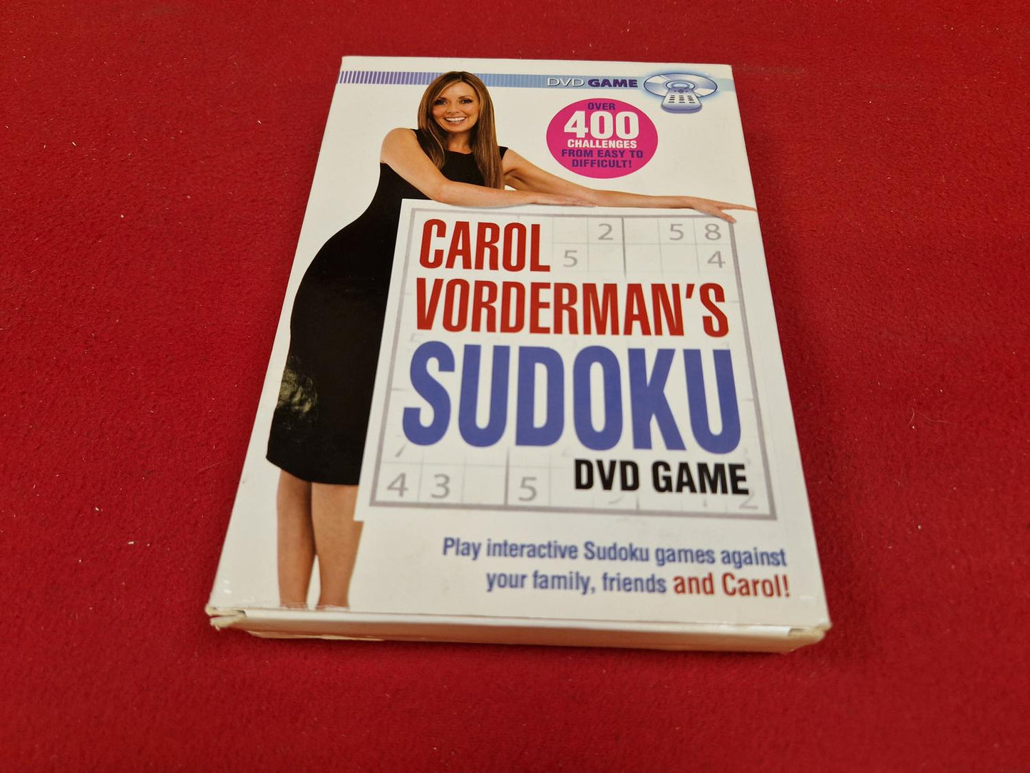 CAROL VORDERMANS SUDOKU DVD GAME BOX till DVD