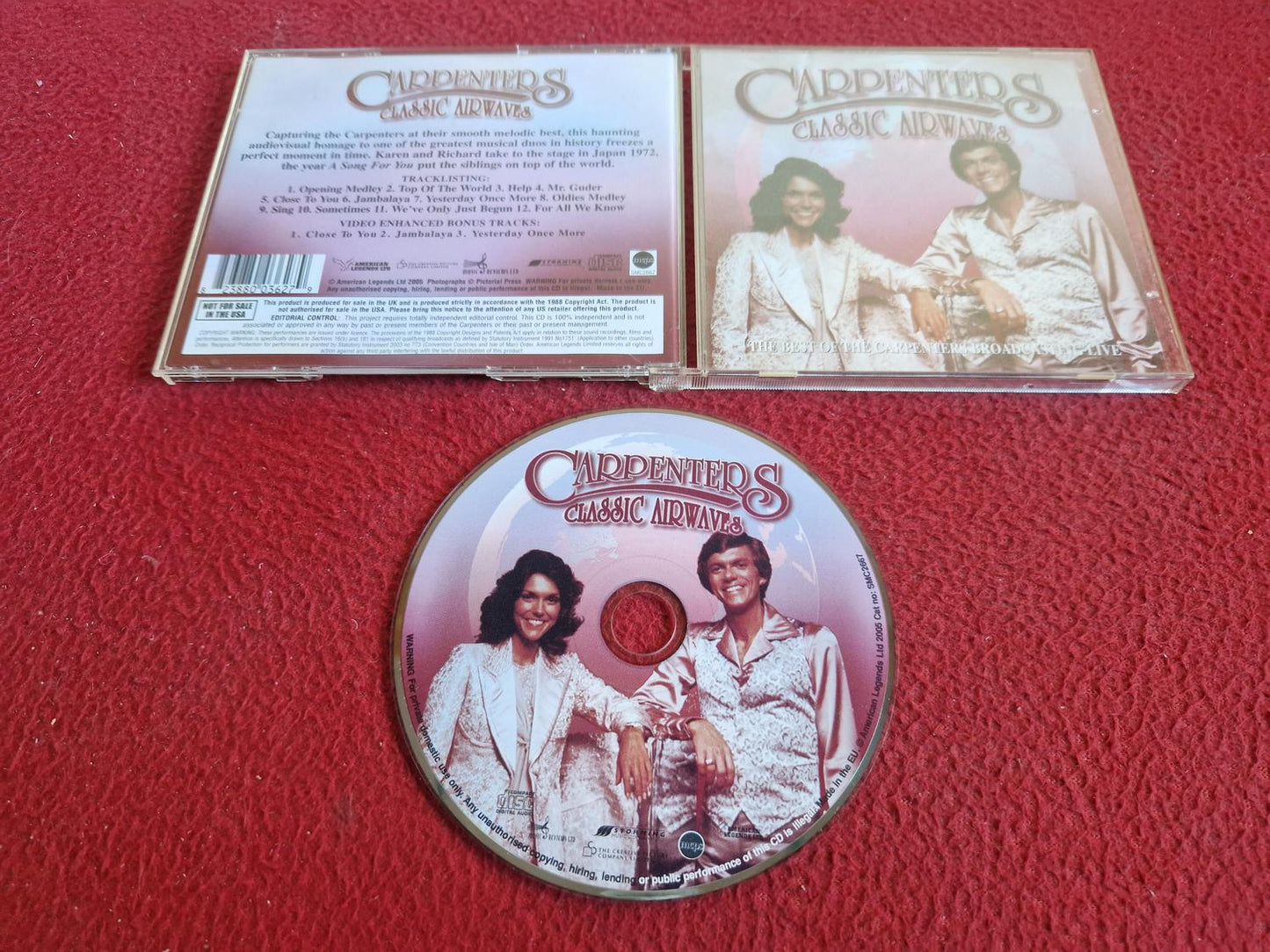 CARPENTERS CLASSIC AIRWAVES CD