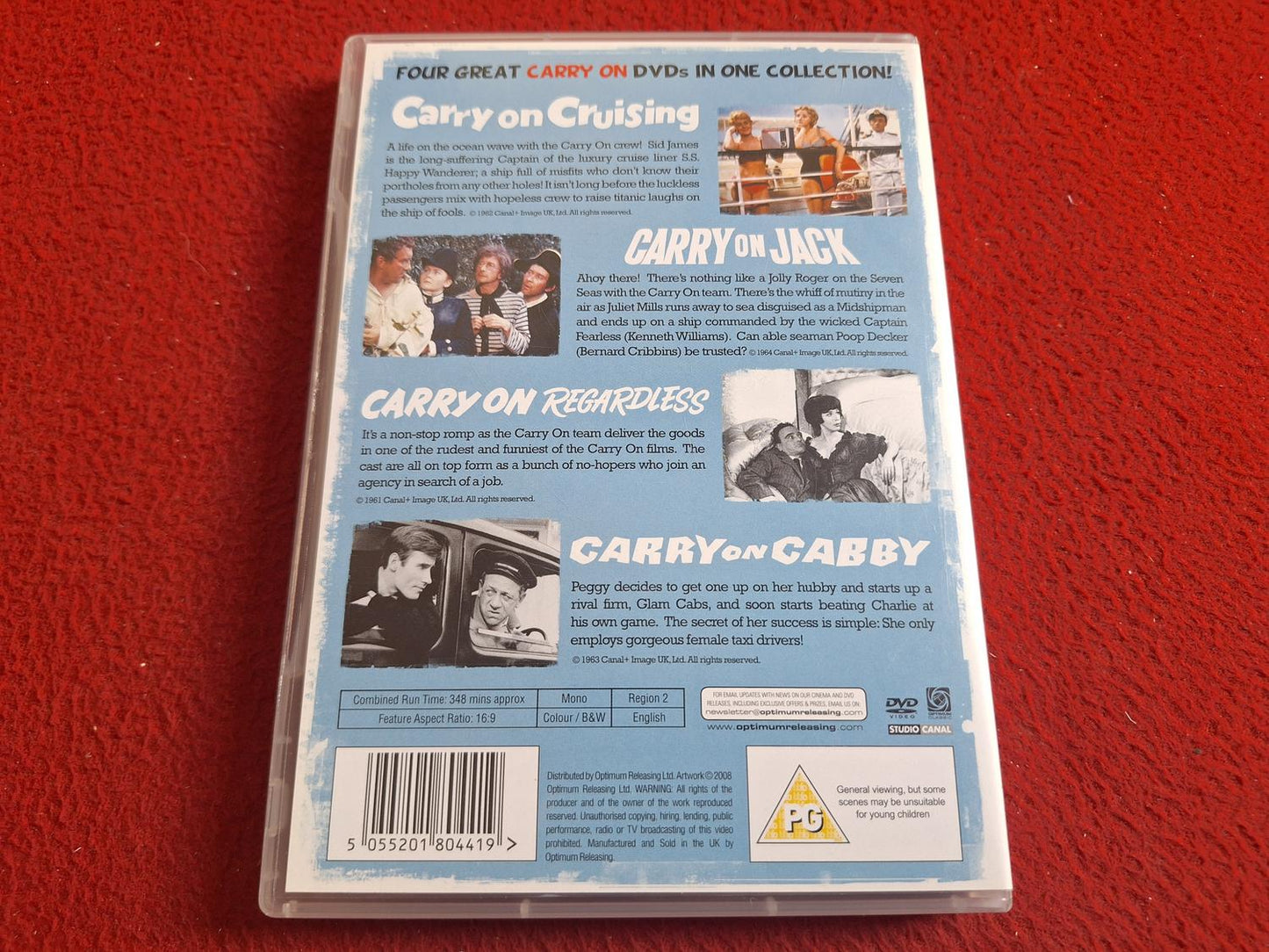 CARRY ON REGARDLESS / CRUISING / JACK / CABBY BOX DVD