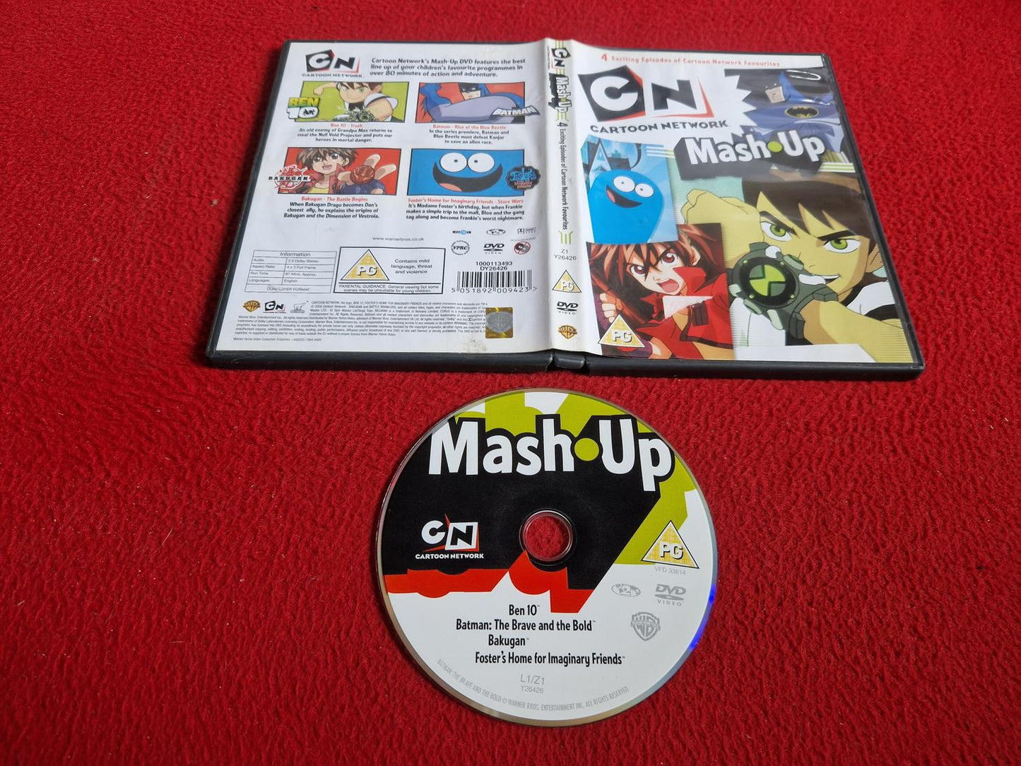 CARTOON NETWORK MASH UP - BEN 10 / BATMAN / BAKUGAN / FOSTER'S HOME... DVD