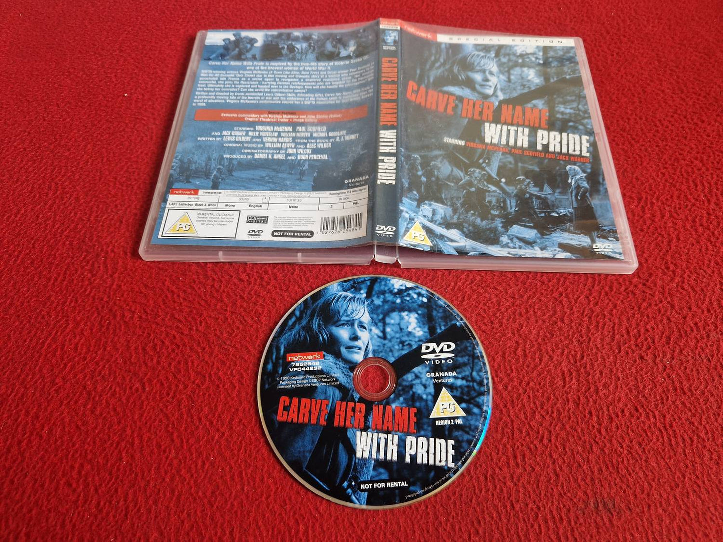 CARVE HER NAME WITH PRIDE DVD