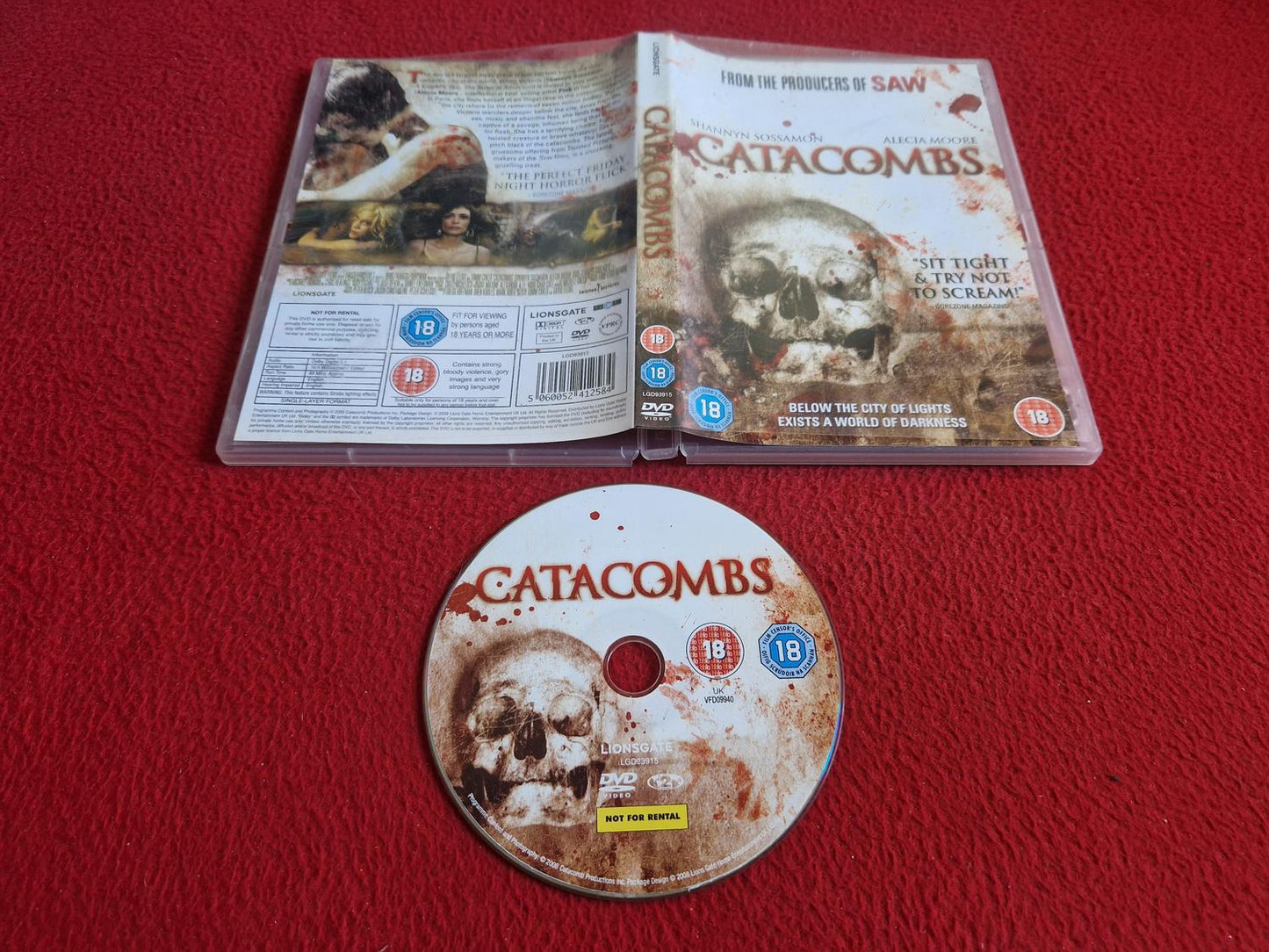 CATACOMBS DVD