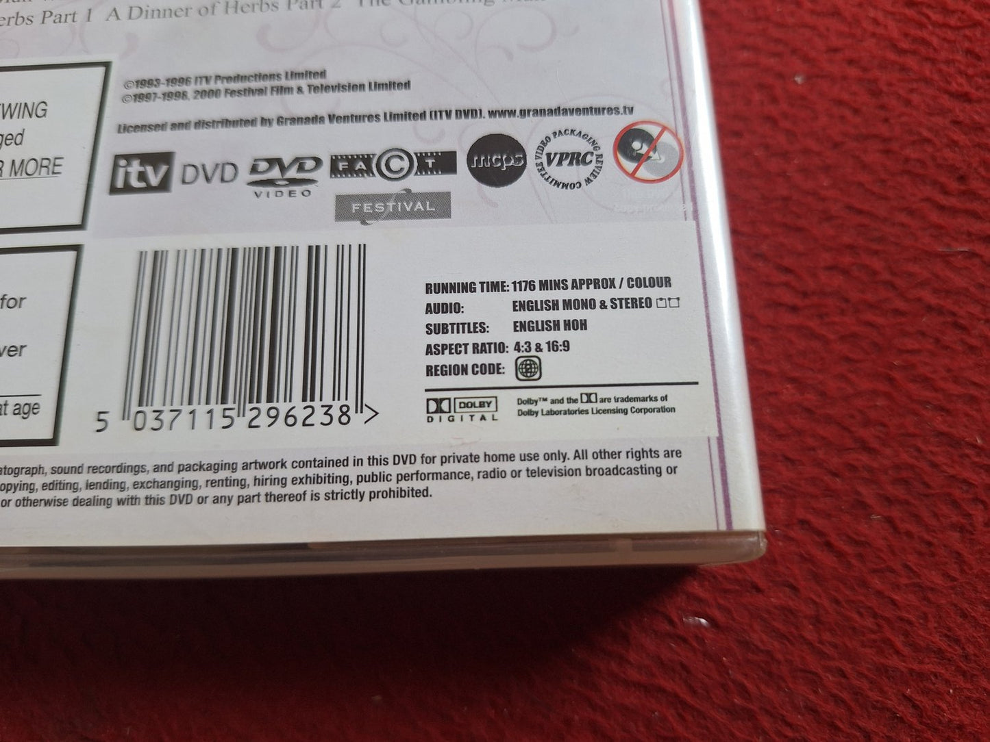 CATHERINE COOKSON - BIRTH, DEATH, LOVE & MARRIAGE COLLECTION BOX DVD
