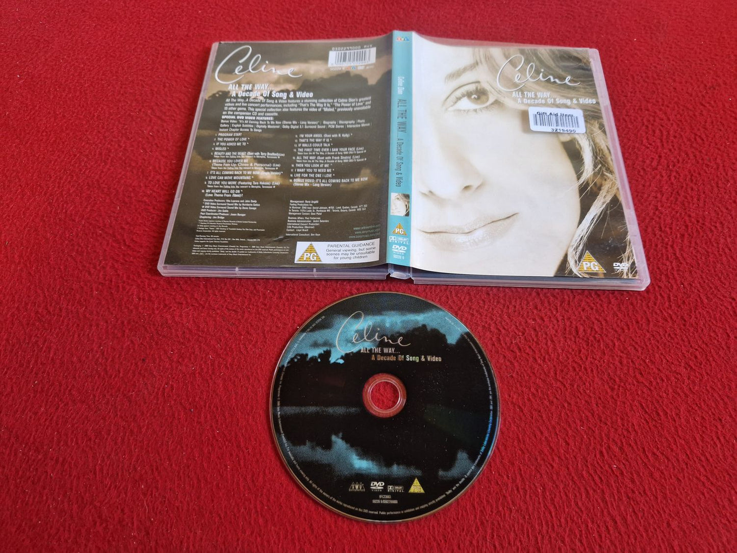 CELINE ALL THE WAY A DECADE OF SONG & VIDEO DVD