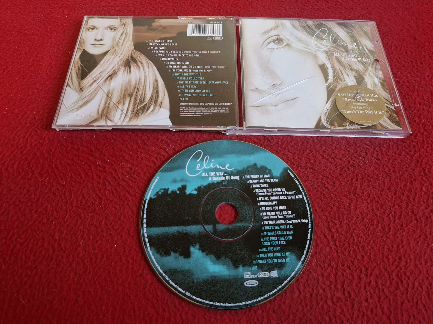 CELINE DION ALL THE WAY A DECADE OF SONG CD