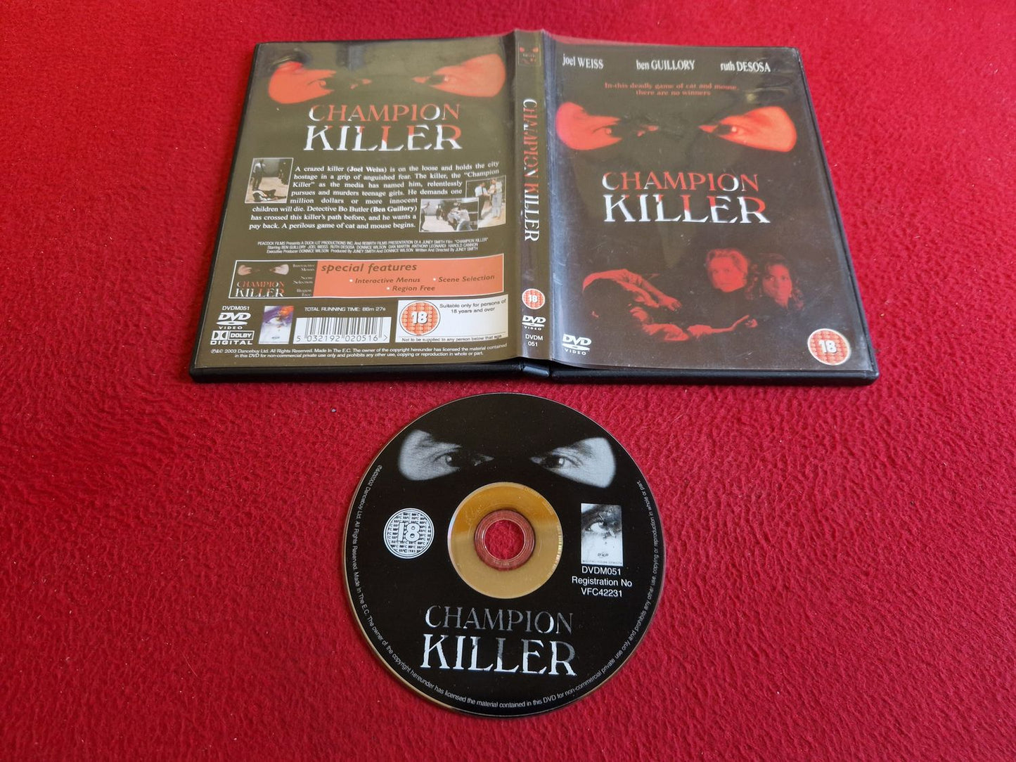 CHAMPION KILLER DVD