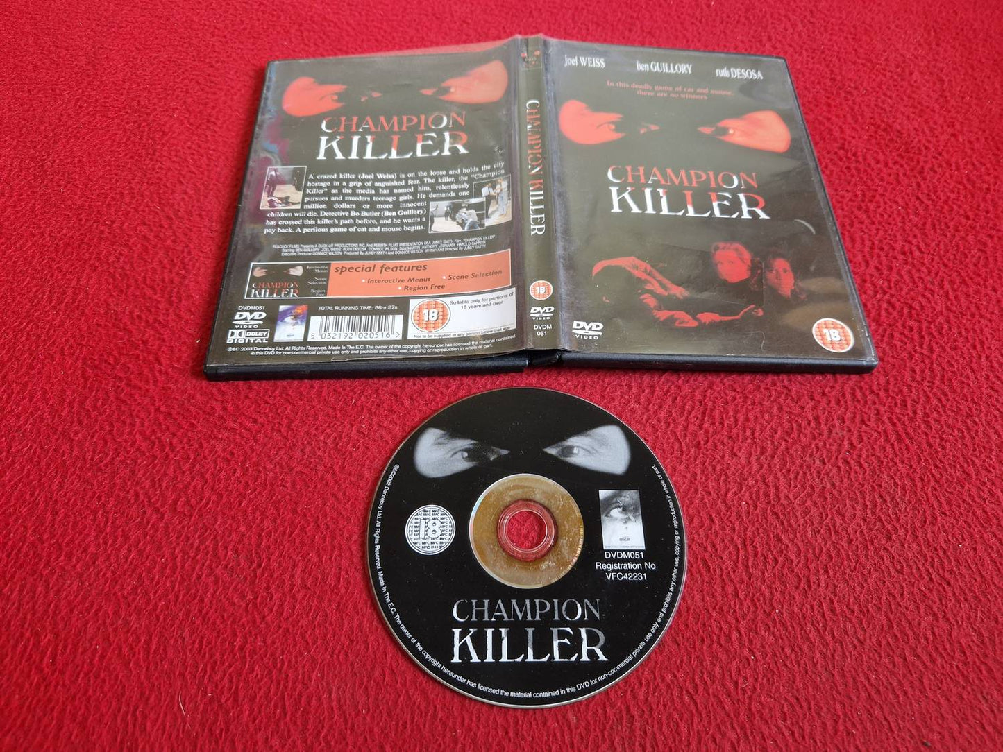 CHAMPION KILLER DVD