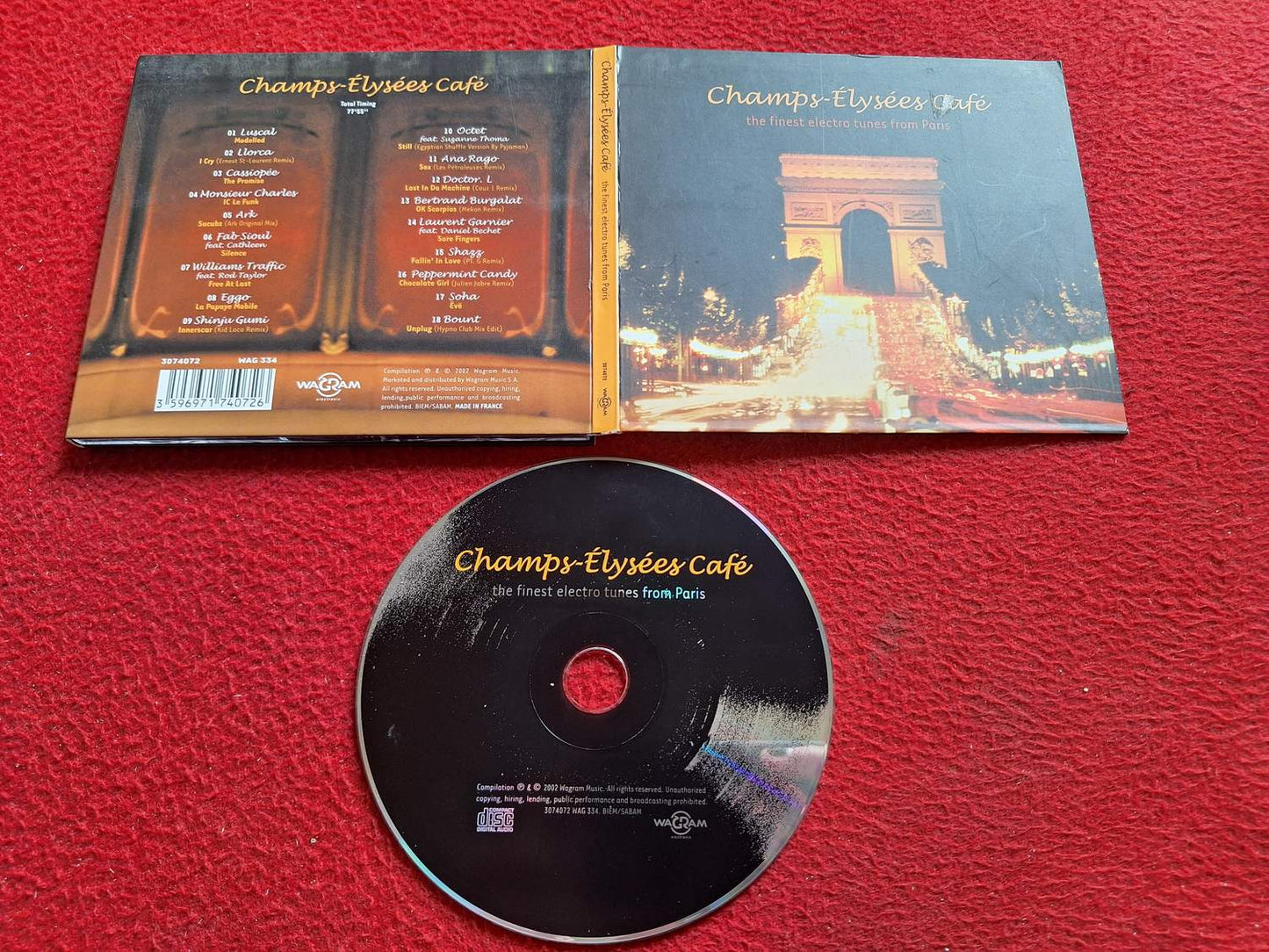CHAMPS-ELYSEES CAFE THE FINEST ELECTRO TUNES FROM PARIS CD