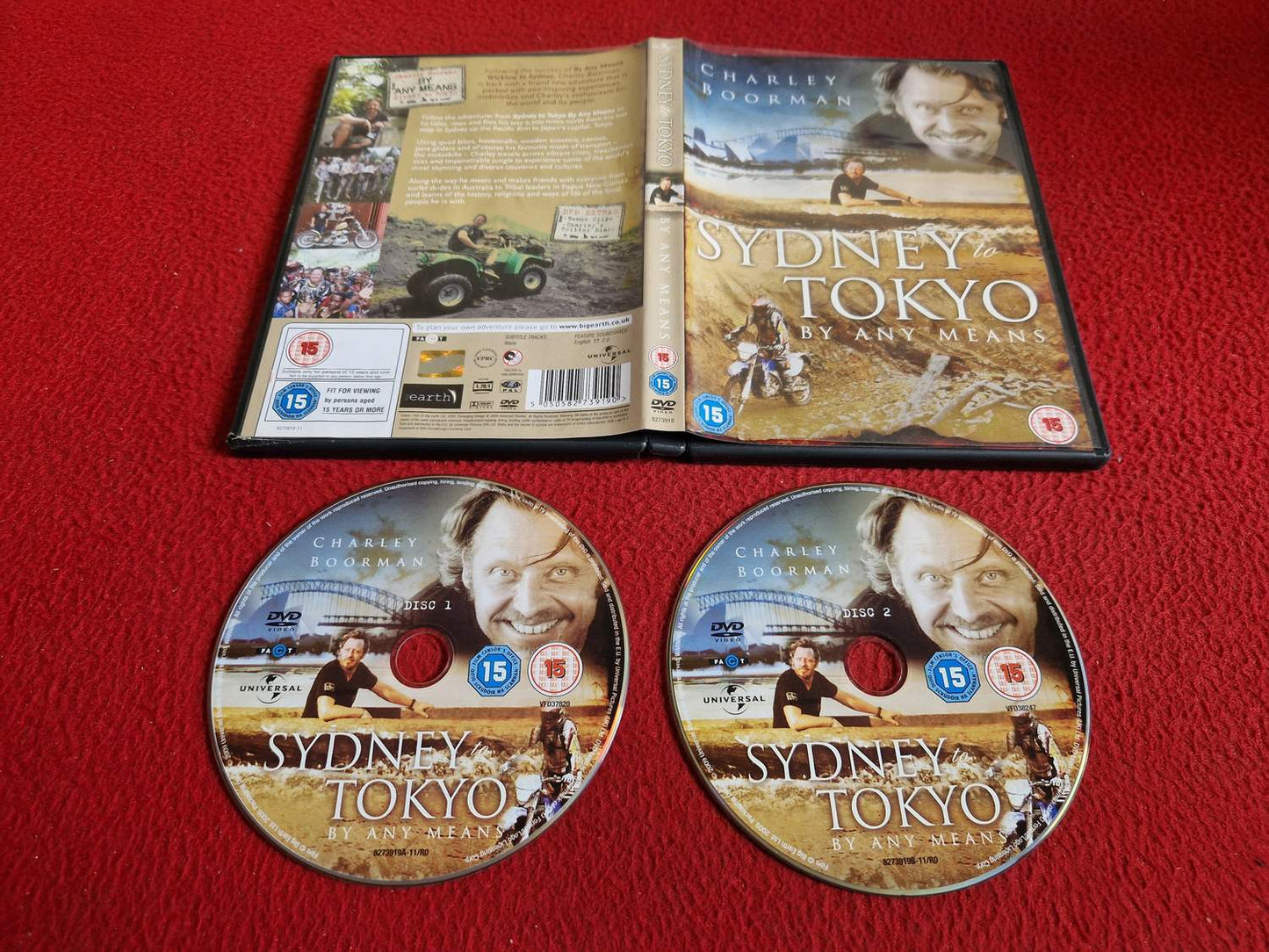 CHARLEY BOORMAN SYDNEY TOKYO BY ANY MEANS DVD