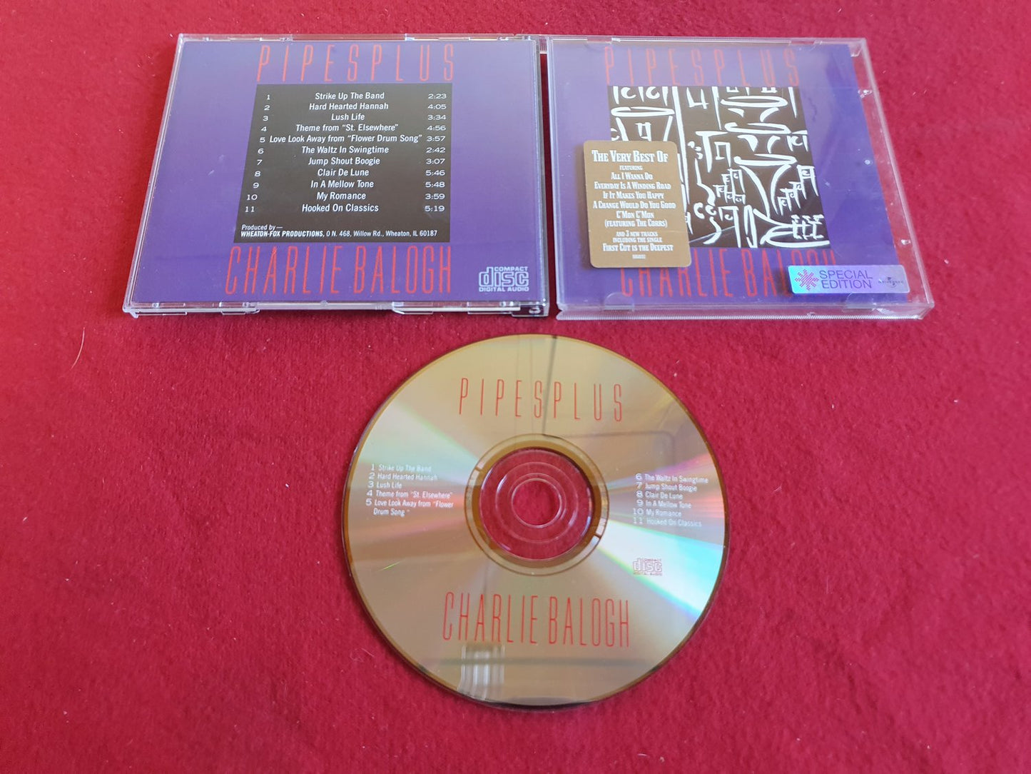 CHARLIE BALOGH PIPESPLUS till CD