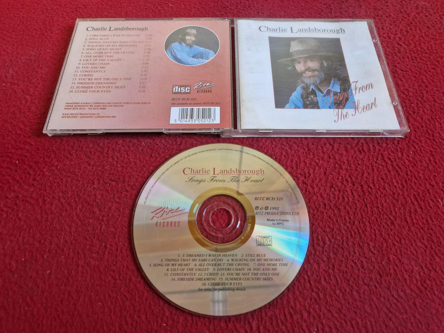 CHARLIE LANDSBOROUGH SONGS FROM THE HEART CD