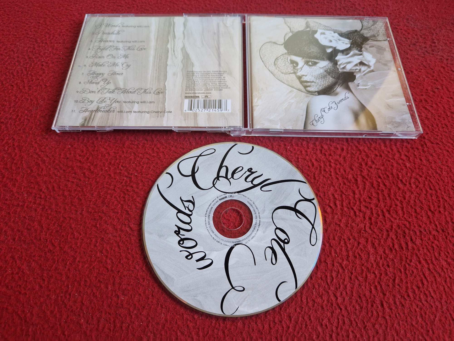 CHERYL COLE 3 WORDS CD