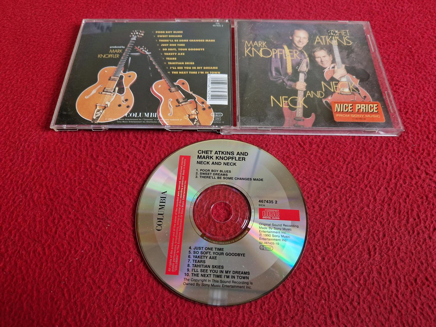 CHET ATKINS AND MARK KNOPFLER NECK AND NECK CD