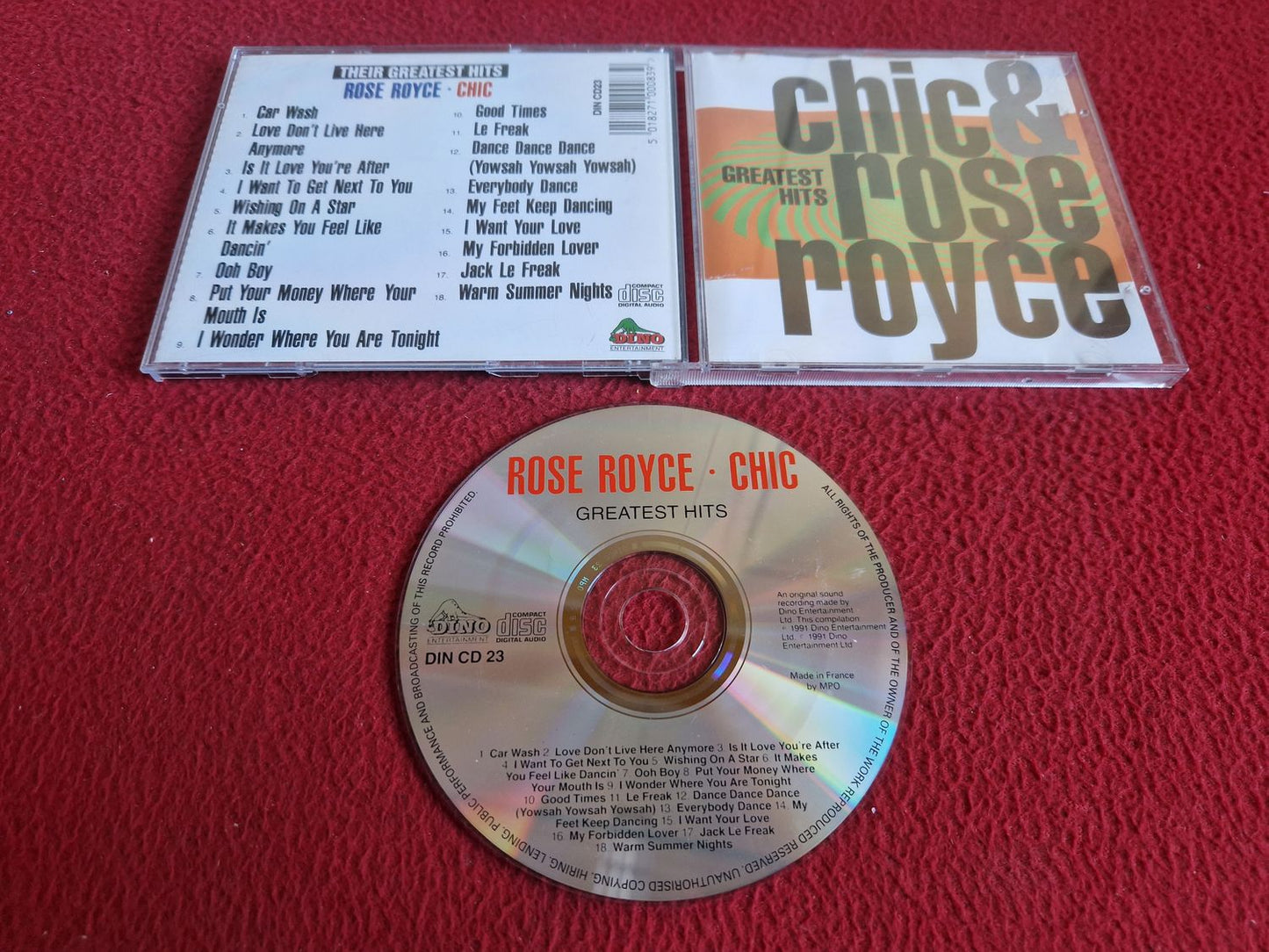 CHIC & ROSE ROYCE GREATEST HITS CD
