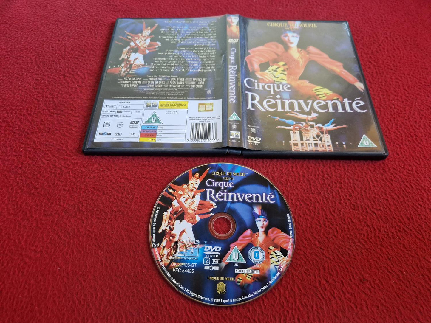 CIRQUE REINVENTE DVD