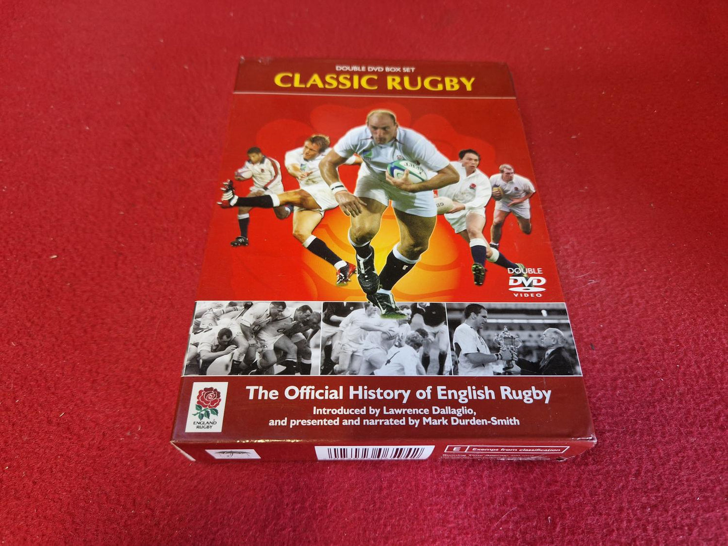 CLASSIC RUGBY THE OFFICIAL HISTORY OF ENGLISH RUGBY BOX till DVD