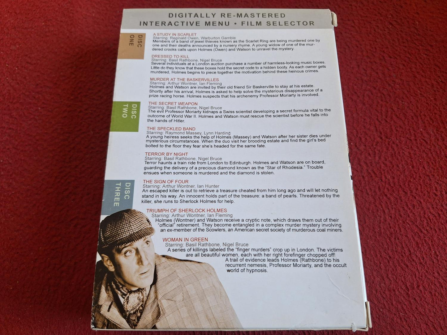 CLASSIC SHERLOCK HOLMES COLL. - WOMAN IN GREEN / TERROR BY NIGHT mfl BOX DVD