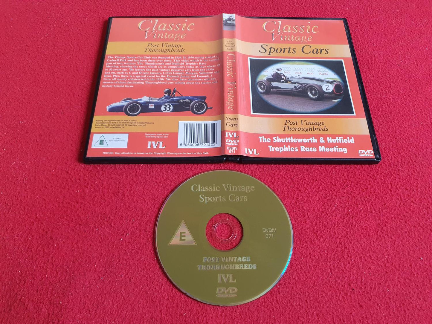CLASSIC VINTAGE SPORTS CARS till DVD