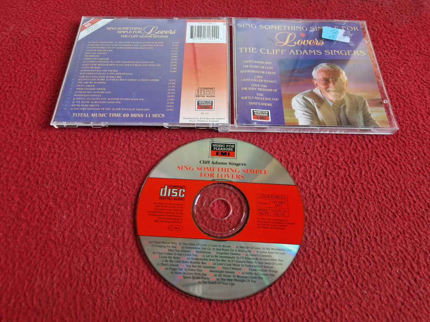 CLIFF ADAMS SINGERS SING SOMETHING SIMPLE FOR LOVERS CD
