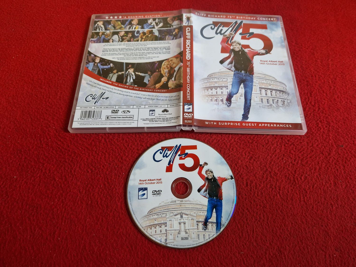 CLIFF RICHARD 75TH BIRTHDAY CONCERT DVD