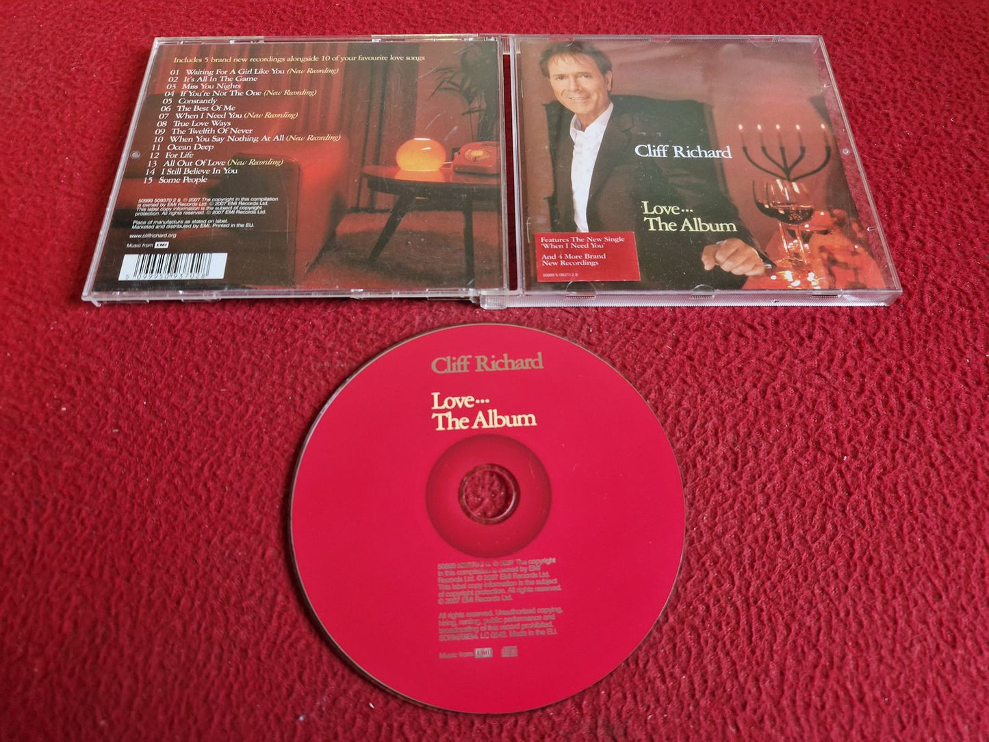 CLIFF RICHARD LOVE... THE ALBUM CD