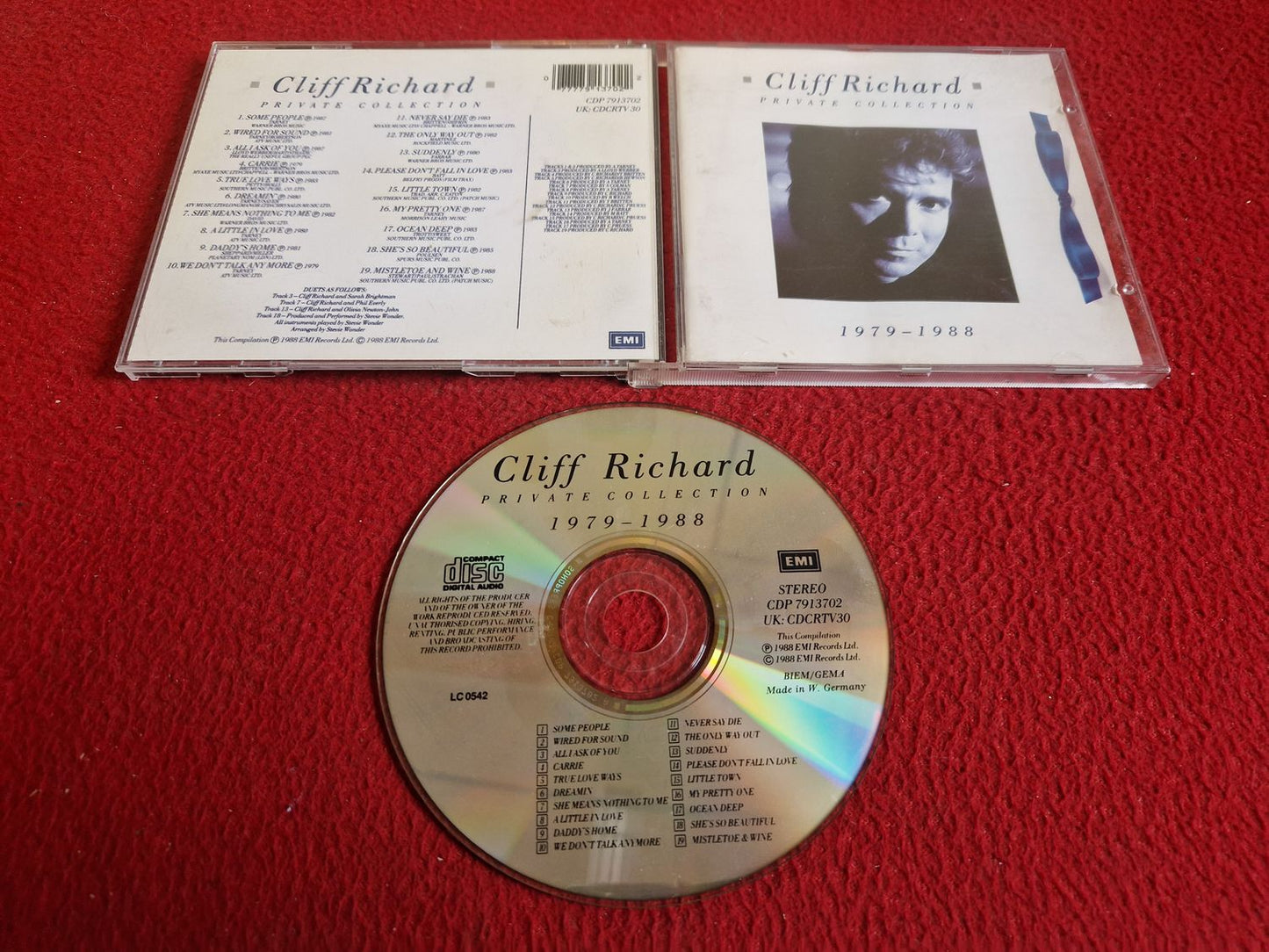CLIFF RICHARD PRIVATE COLLECTION 1979 - 1988 CD