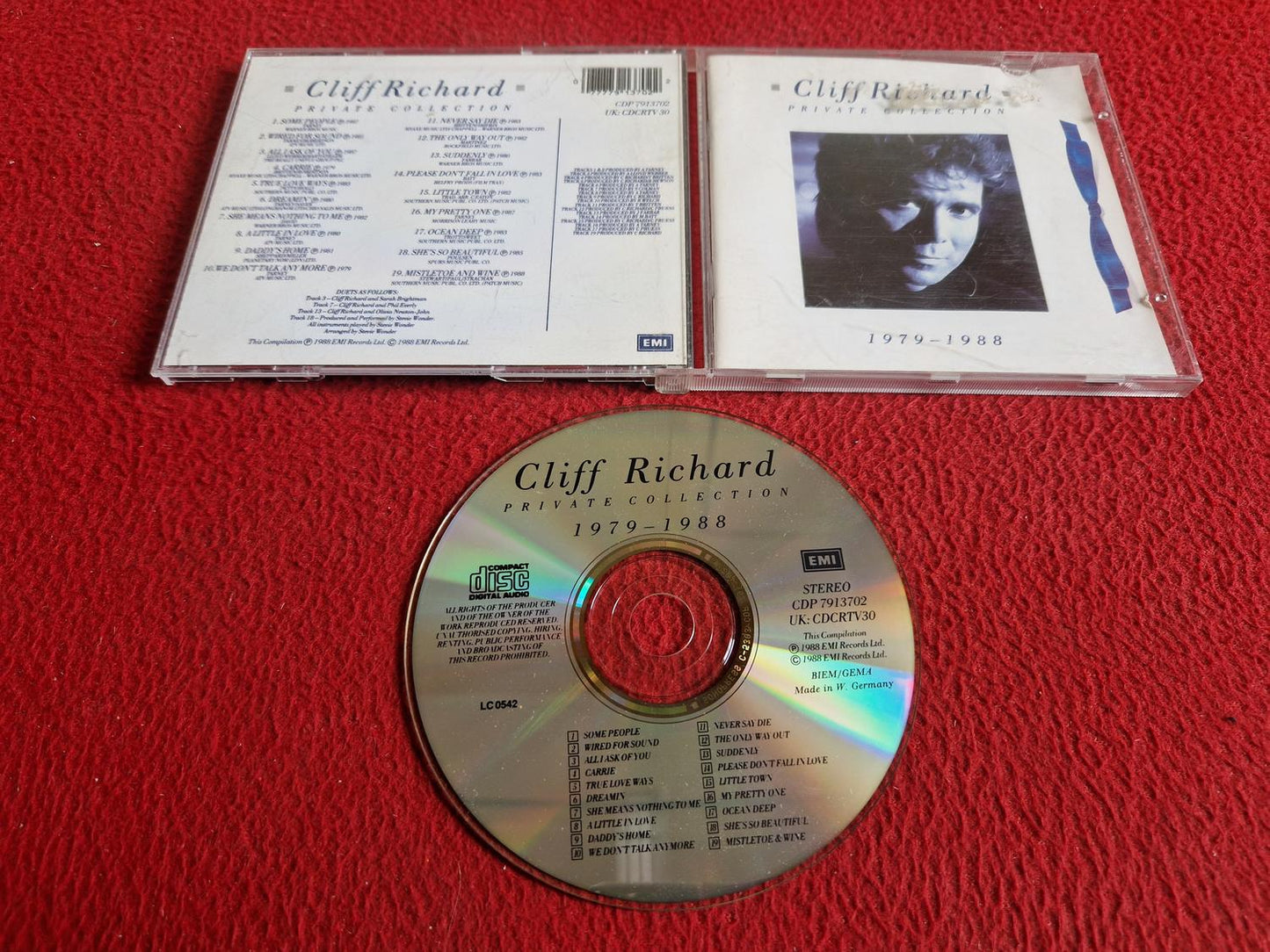 CLIFF RICHARD PRIVATE COLLECTION 1979 - 1988 CD