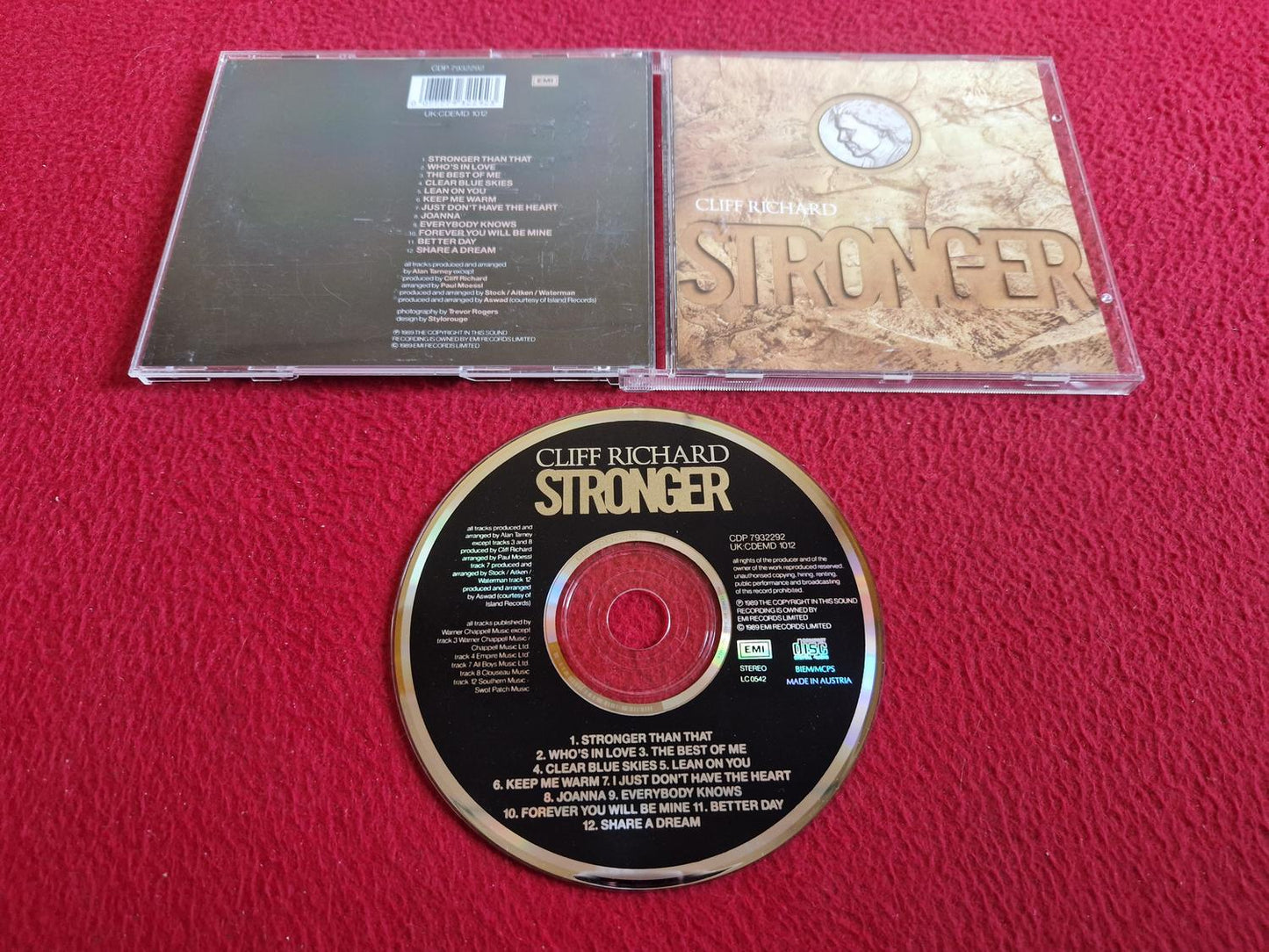 CLIFF RICHARD STRONGER CD