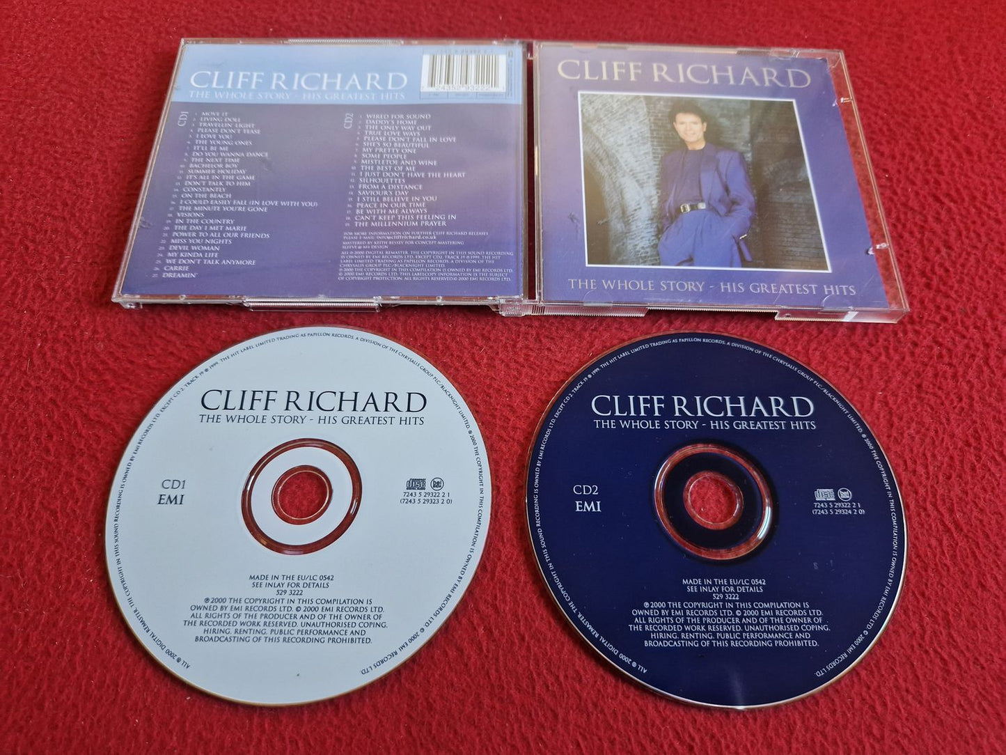 CLIFF RICHARD THE WHOLE STORY HIS GREATEST HITS CD