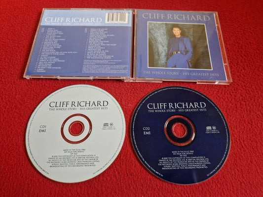 CLIFF RICHARD THE WHOLE STORY HIS GREATEST HITS CD