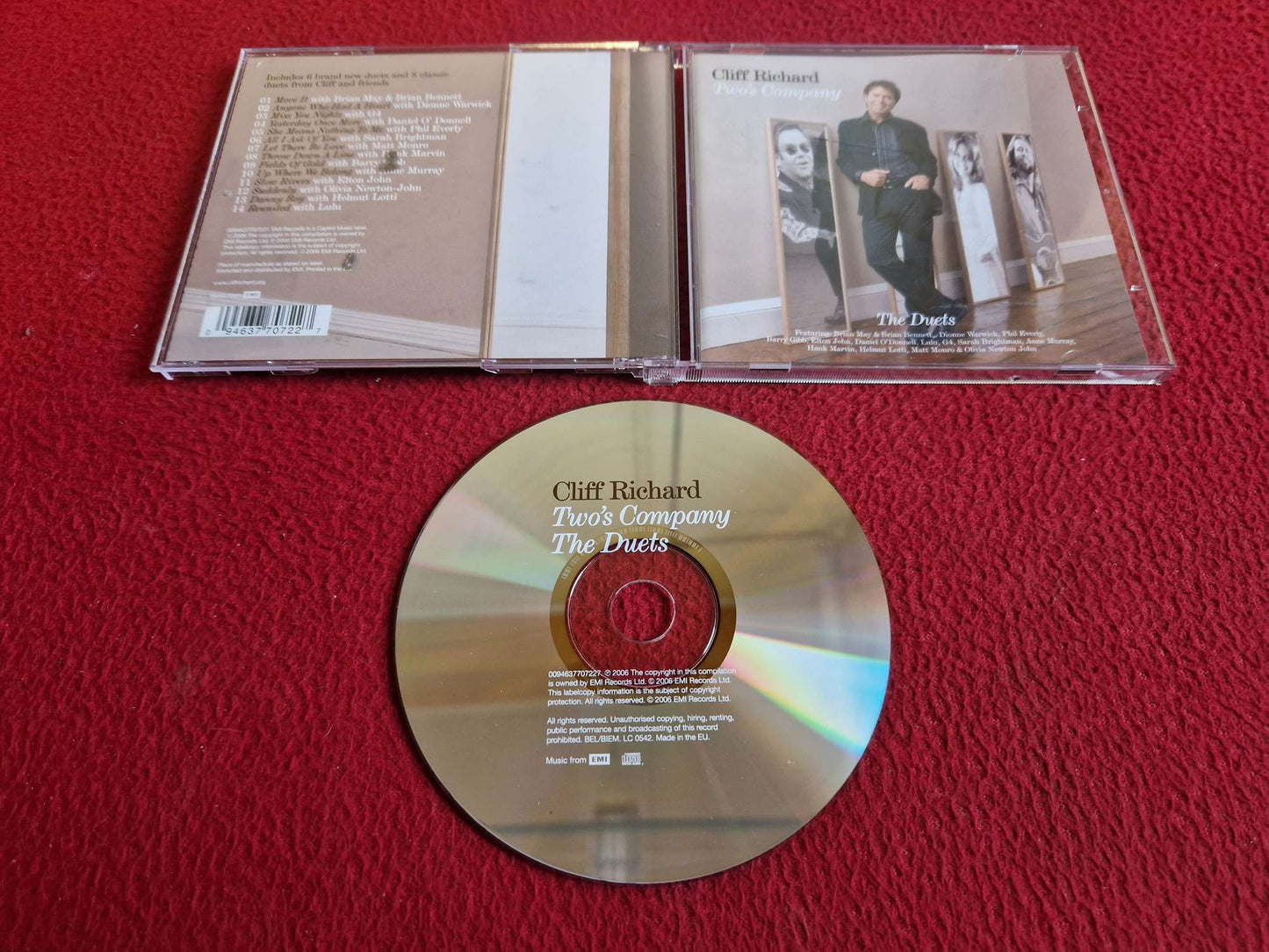 CLIFF RICHARD TWO'S COMPANY THE DUETS CD