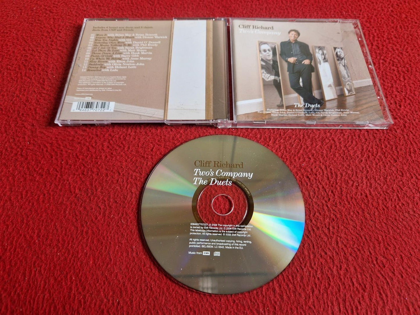 CLIFF RICHARD TWO'S COMPANY THE DUETS CD