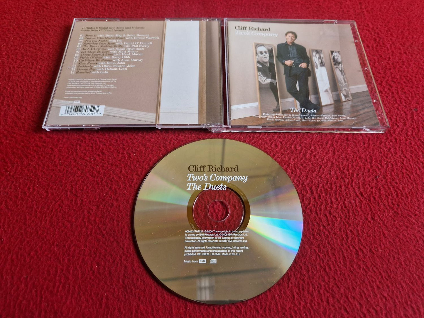 CLIFF RICHARD TWO'S COMPANY THE DUETS CD