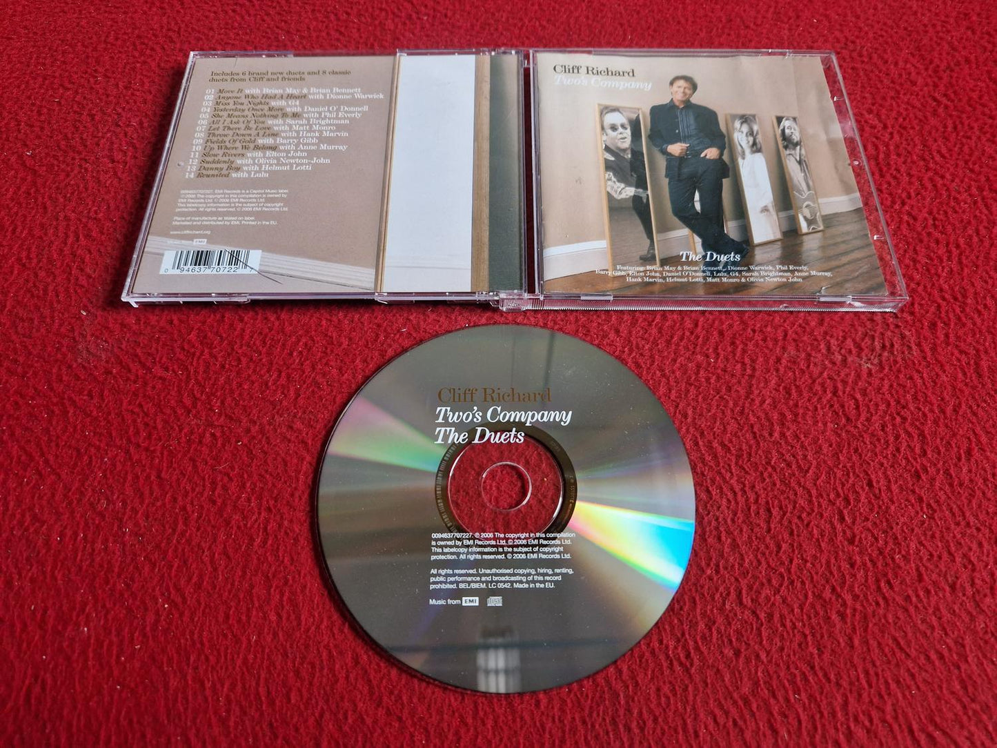 CLIFF RICHARD TWO'S COMPANY THE DUETS CD