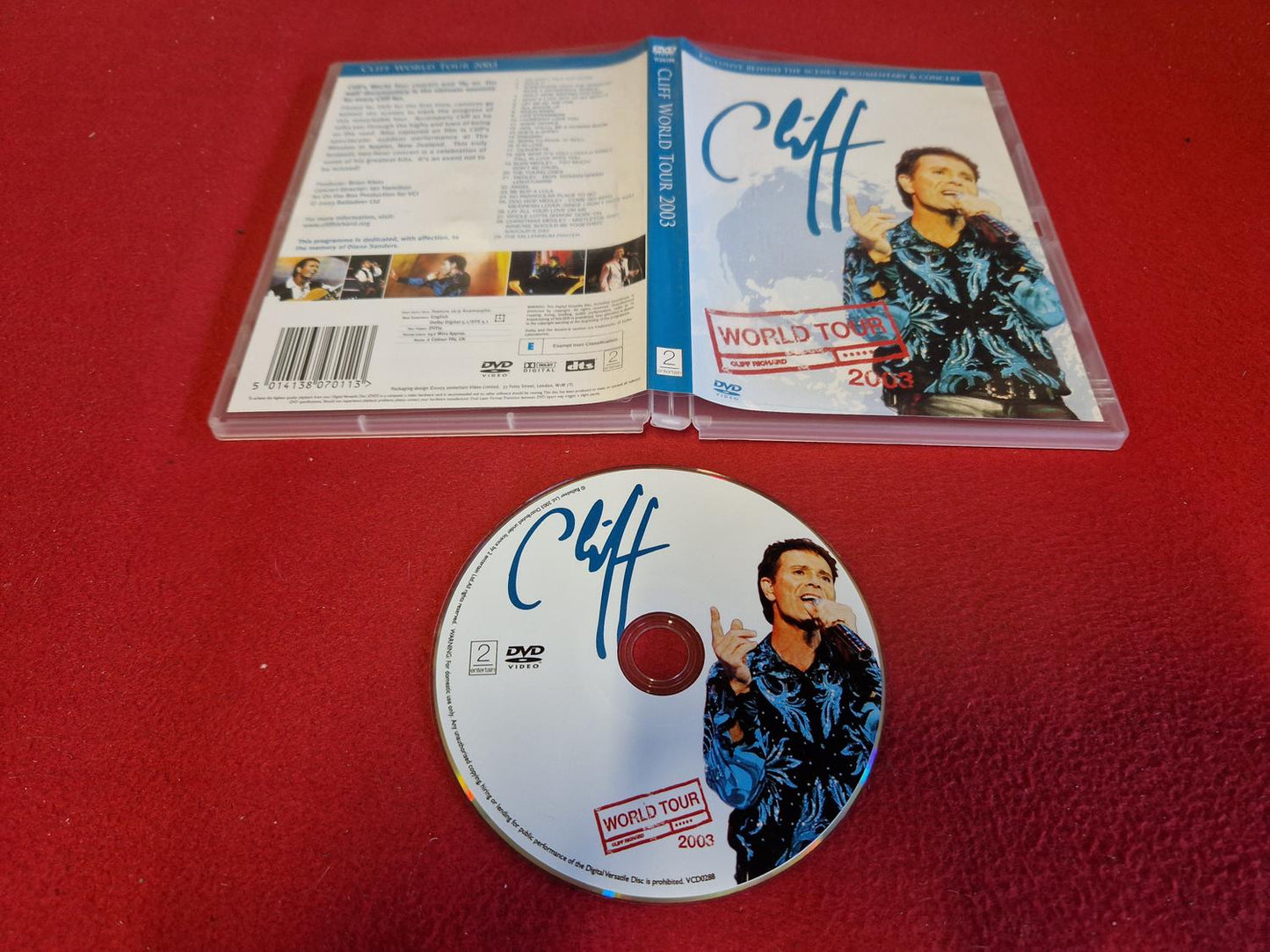 CLIFF RICHARD WORLD TOUR 2003 till DVD