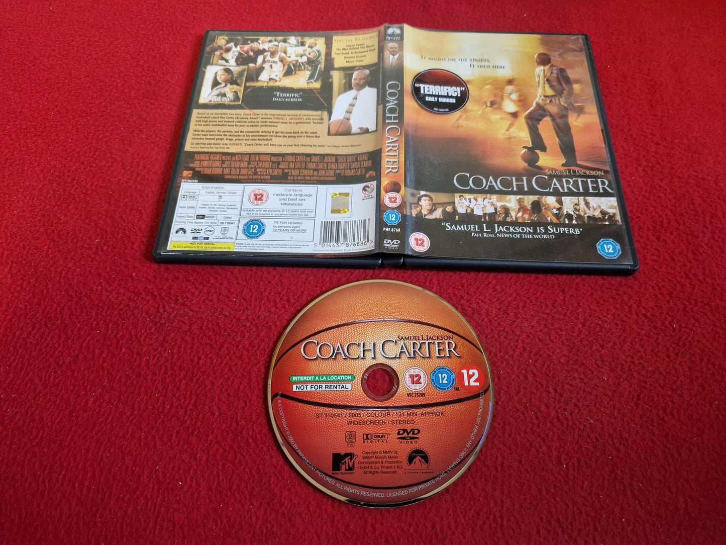 COACH CARTER DVD