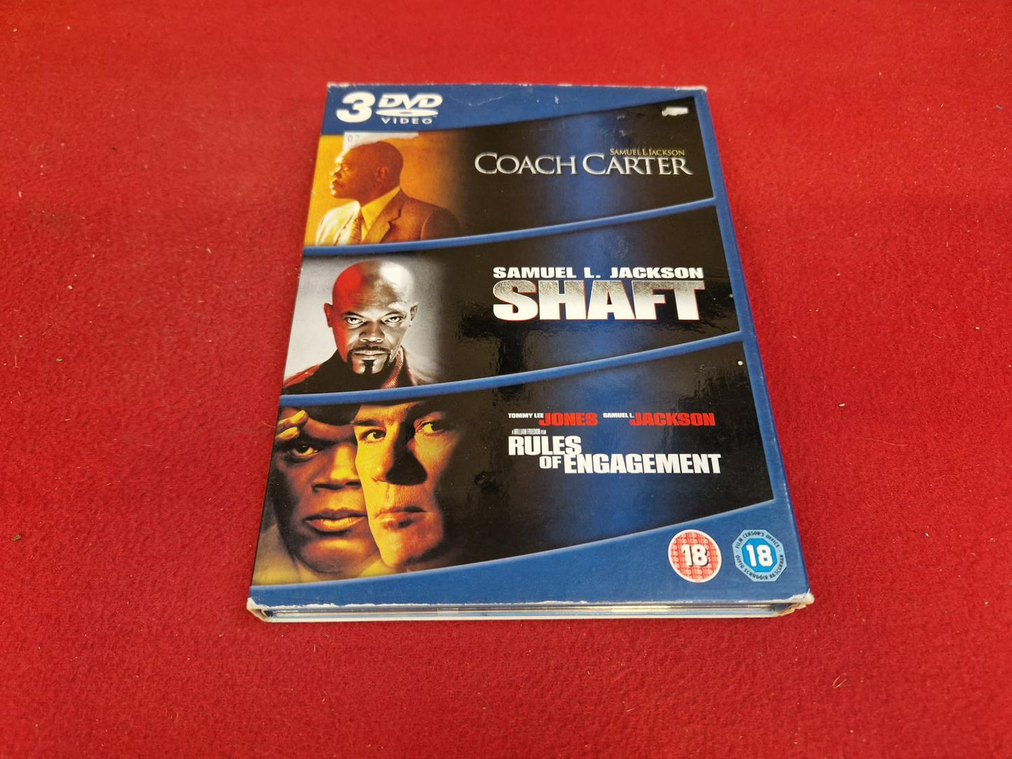 COACH CARTER / SHAFT / RULES OF ENGAGEMENT BOX till DVD
