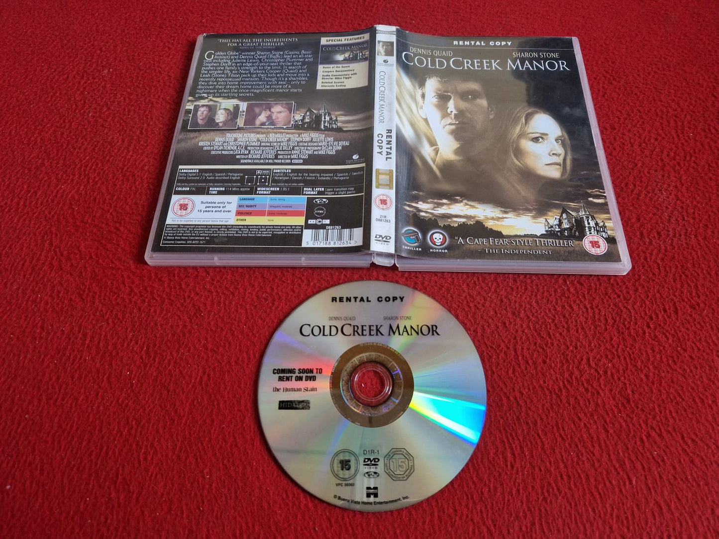 COLD CREEK MANOR DVD