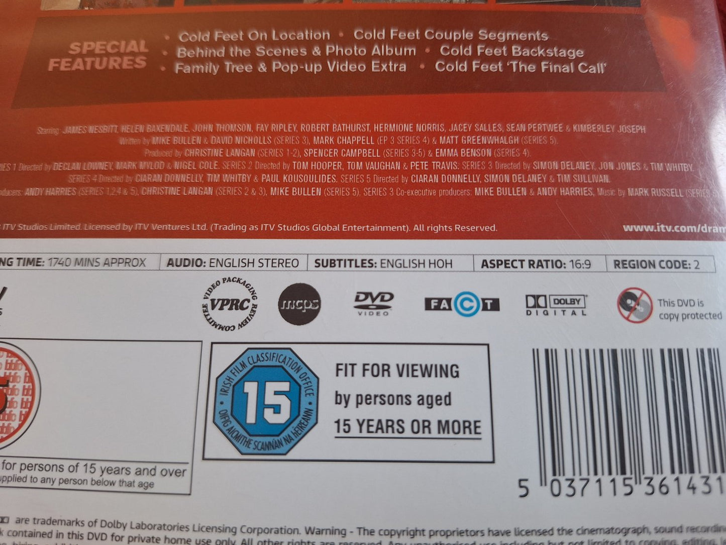 COLD FEET THE COMPLETE COLLECTION SERIES 1 - 5 BOX DVD