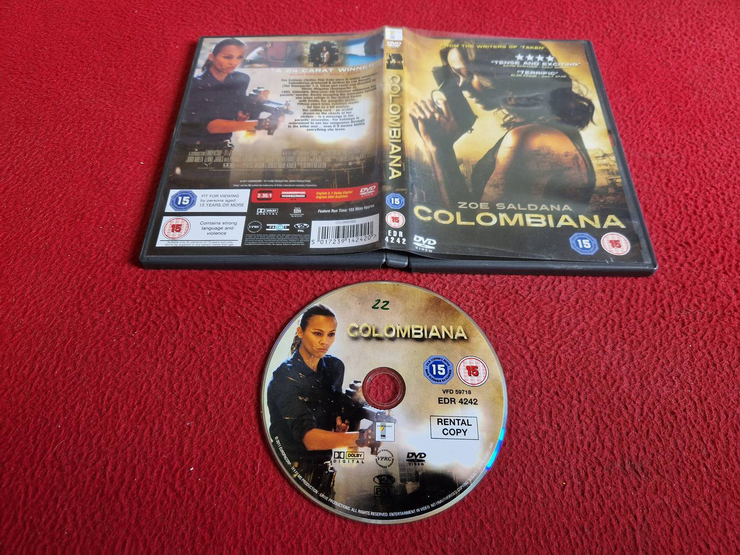 COLOMBIANA DVD