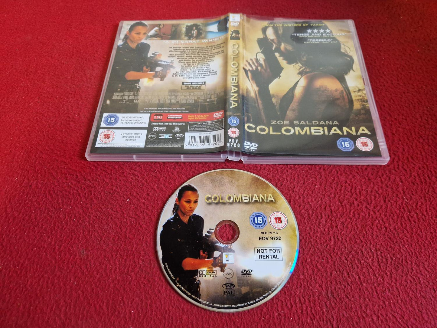 COLOMBIANA DVD