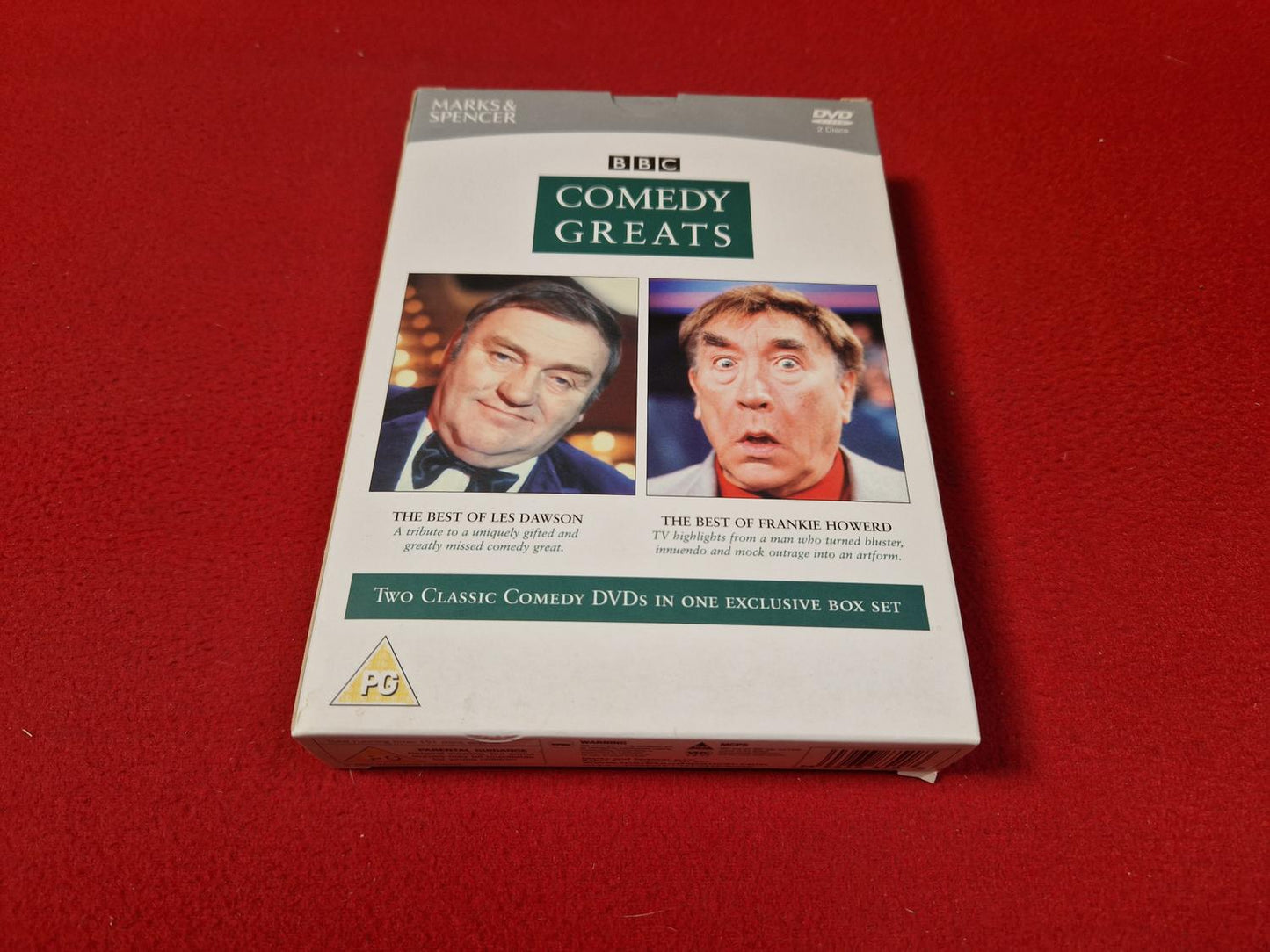 COMEDY GREATS BEST OF LES DAWSON / BEST OF FRANKIE HOWERD BOX till DVD
