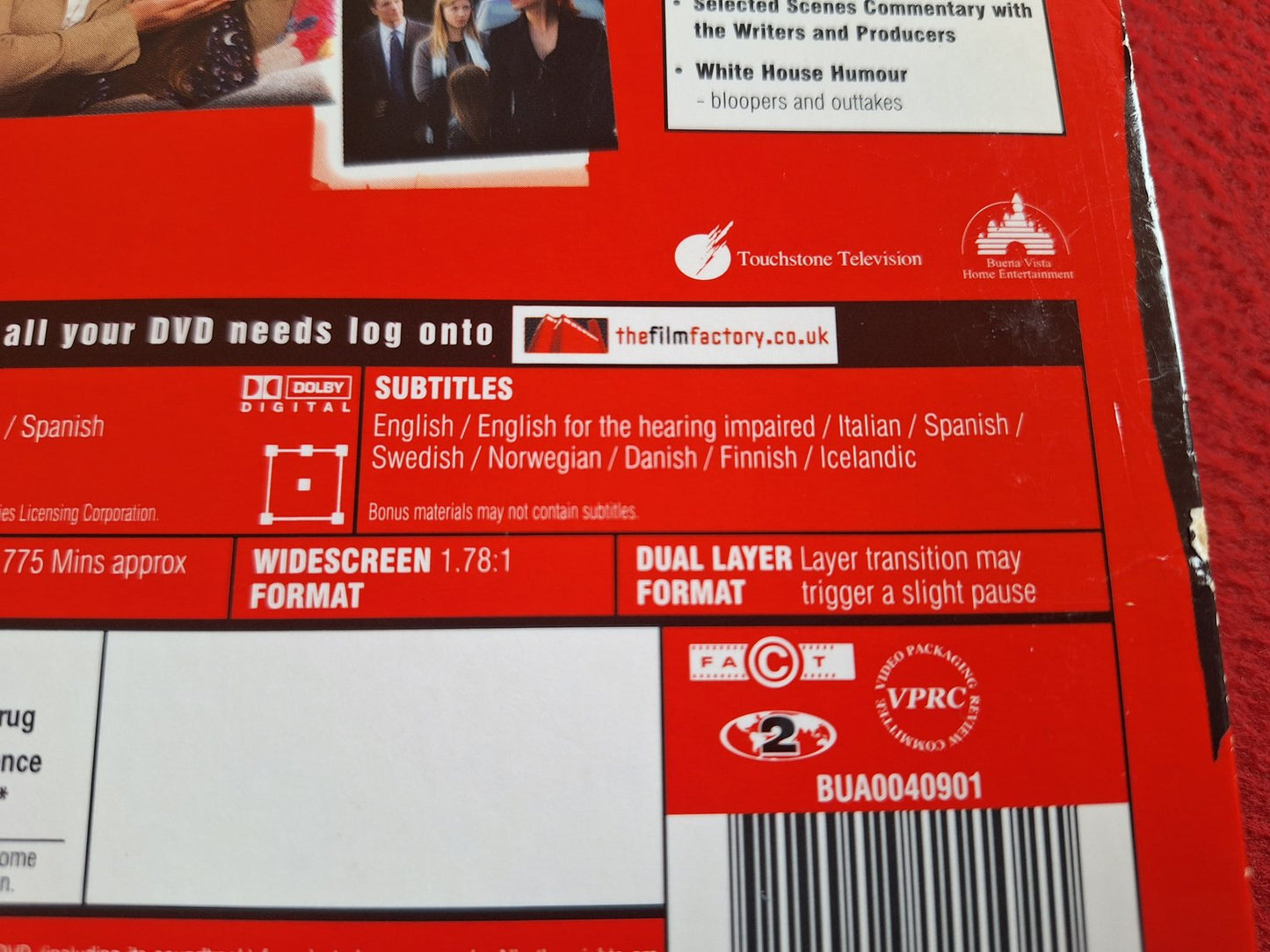 COMMANDER IN CHIEF SERIES 1 BOX DVD